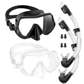 Bairuifu 974590444800 2 Pack Snorkeling Gear For Adults Frameless Professional Mask And Snorkel Set Bairuifu 974590444800 2 Pack Snorkeling Gear For Adults Frameless Professional Mask And Snorkel Set