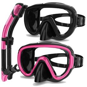 Bairuifu 974590446118 2 Packs Dry Snorkel Mask Set Snorkeling Gear For Adults Scuba Diving Swi Bairuifu 974590446118 2 Packs Dry Snorkel Mask Set Snorkeling Gear For Adults Scuba Diving Swi