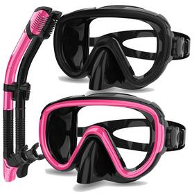 Bairuifu 974590446446 2 Packs Dry Snorkel Mask Set Snorkeling Gear For Adults Scuba Diving Swi
