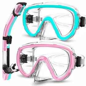 Bairuifu 974590446972 2 Packs Dry Snorkel Mask Set Snorkeling Gear For Adults Scuba Diving Swi