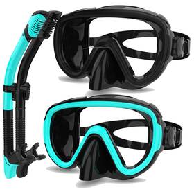 Od202408-2020171a Bairuifu 2 Packs Dry Snorkel Mask Set Snorkeling Gear For Adults Scuba Diving