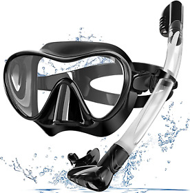 Bairuifu Snorkel Mask 100% Food-grade Silicone Full Dry Top Set Anti-fo Bairuifu Snorkel Mask 100% Food-grade Silicone Full Dry Top Set Anti-fo