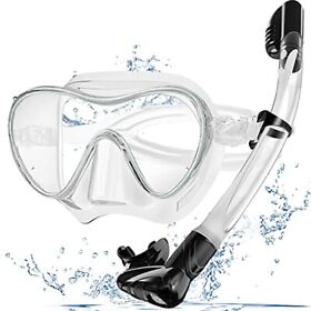 Bairuifu Snorkel Mask Foldable Dry Top Set Anti-fog Tempered Glass Bairuifu Snorkel Mask Foldable Dry Top Set Anti-fog Tempered Glass
