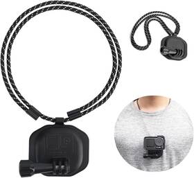 Gopro13 Behorse 745437445269 Magnetic Pov Neck Mount Holder With Lanyard Strap For 12 11 10 Black