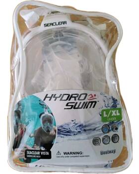 15165 Bestway Hydro-swim Seaclear Vista Adult Snorkeling Mask White Size L/xl New