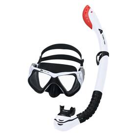 Bestway 821808066292 Ozark Trail Dominator Pro Adult Snorkel Mask With Uv-protected Dual Lenses White