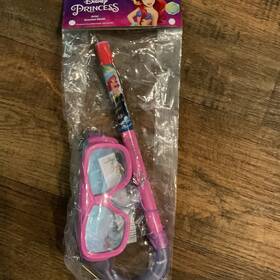 Bestway 821808088928 Disney Princess Youth 5 Mask And Snorkel Combo Set Ariel Little Mermaid