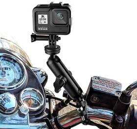 Bn-03 Biaoniu Camera Motorcycle Mount For Gopro Accessories 360 Rotation Metal Action Black