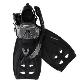 Blue Reef 840014189458 Valiant Snorkeling Set Small/medium Charcoal