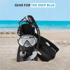Blue Reef 840014189618 Dreamers Kids Snorkel Mask Set Camo Snorkeling Gear For Include