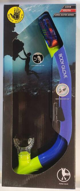 Bgl22002 Body Glove Cove Youth Snorkel - Open Water Series- Submersible Dry Top