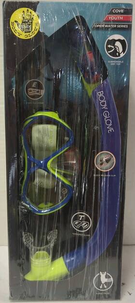 Bgl24003cmb-1 Body Glove Youth Cove Mask And Dry Top Snorkel Combo