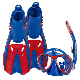 Body Glove Snorkel Set With Gear Bag Fins And Goggles Youth