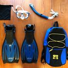 Body Glove Velociter Scuba Diving Snorkel Mask Fins Set