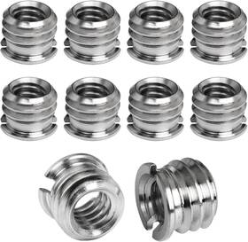 Ttasrbc-1-4t3-8-s10 Brand Luorng 1/4 Inch -20 Female To 3/8 -16 Male Tripod Thread Adapter 10pcs Standard