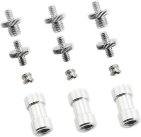 Brand Maxmoral 732661160594 3 Sets 1/4 Inch To 3/8 Threaded Screw Mount Adapter Set For