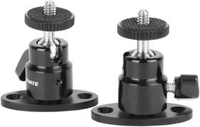 Branded01 445039785772 1/4 Inch -20 Mini Ball Head With Ceiling Mount For Cctv And Video Wall Monitors