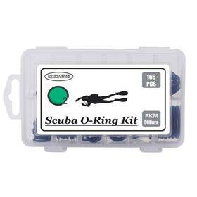 Busy-corner 791715982919 Busy-corner 166 Pieces Scuba O-ring Kit Diving Rubber Orings For Black