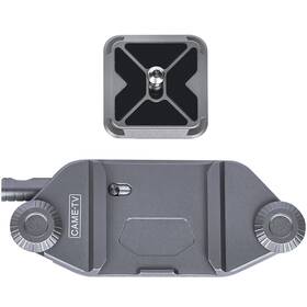 68001 Cametv Camera Clip Backpack With Quick Release Plate Aluminum Silver