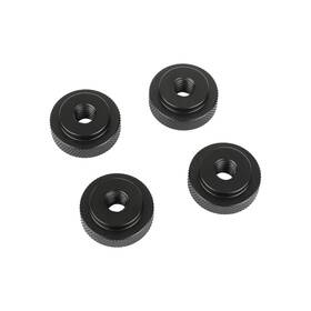 3738-3739 Camvate 5/16 Inch -18 Female Thumb Wheel Lock Nut Adapter 4 25mm X 10mm Black