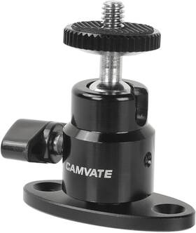 C1991-us Camvate 1/4 Inch -20 Mini Ball Head With Ceiling Mount For Cctv And Video Wall Black