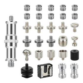 Camvate F24010 30pcs Camera Screw Mount Set 1/4 To Inch -20 3/8 -16 5/8 -27