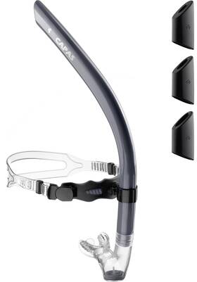 B0c2v2hdrd Capas Training Swim Snorkel For Lap Swimming Swivel Headband Center-mount Adu
