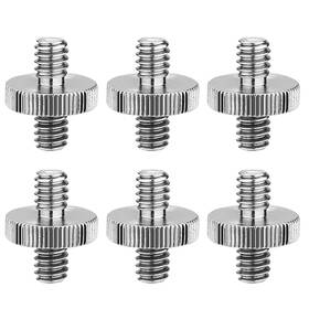 Carpro 642940300613 6 Pack International Standard 1/4 Inch -20 Male To Threaded Sliver
