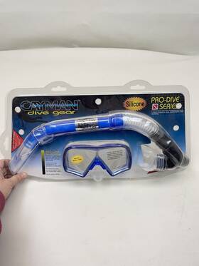 47003 Cayman Dive Gear Pro-dive Series Medium/large Snorkel And Mask Set Watersports