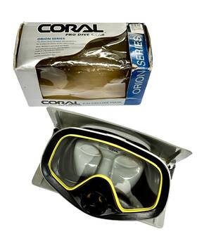 82155 Coral Diving Products Pro Dive Gear Kai Deluxe Mask Orion Series Rubber New In Box Model