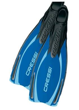 192044 Cressi Adult Snorkeling Scuba Diving Fins Full Foot Pocket 44/45 Blue
