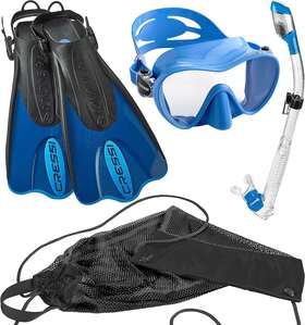 Cressi 689993548180 Italian Design Premium Tempered Glass Lens Frameless Scuba Snorkeling -