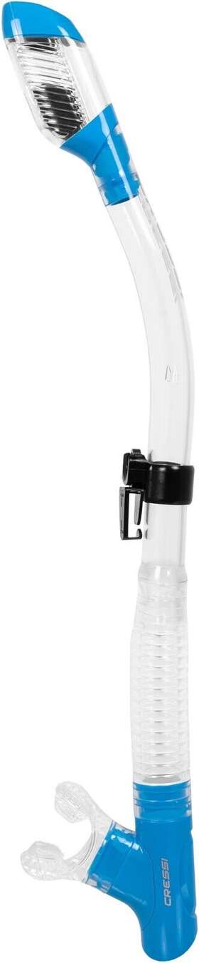 Cressi 8022983179964 Tao Adult Semi-dry Snorkel - Quick-release Keeper Purge Valve