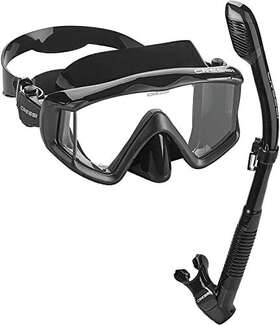 Cressi 810026085109 Panorama Triside Panoramic Snorkel Dry Set With Bag Al