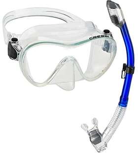 Cressi 810026085154 Italian Boutique Collection - Tempered Glass Lens Frameless Scuba Snorkel Mas