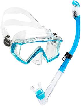 Cressi 843607058117 Pano 3 And Supernova Dry Clear/translucent Aquamarine
