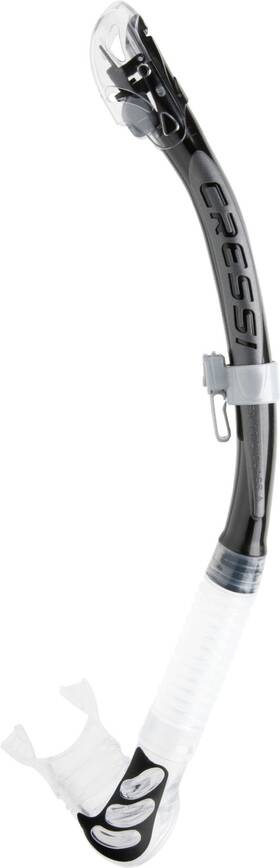 B00bx51jwo Cressi Alpha Ultra Dry Snorkel - Black/silver Prevents Water Intrusion
