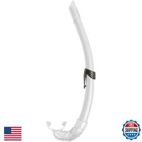 B07b8dkjy5 Cressi Corsica White Snorkel - Flexible Freediving Spearfishing Scuba