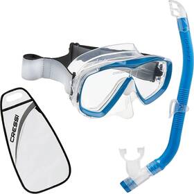 Dm350063 Cressi Used Estrella Jr Mask And Top Snorkel Combo Set - Aquamarine