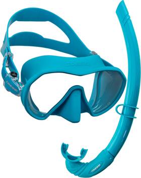 Dm372828 Cressi Zs1 Dive Mask And Corsica Snorkel Set Turquoise