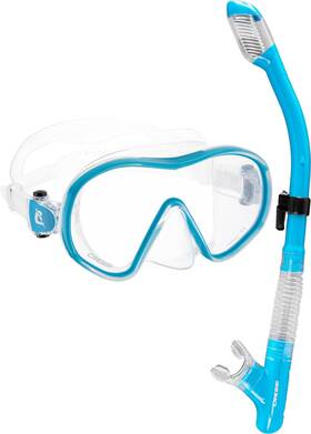 Dm410045 Cressi F-dual And Tao Dry Clear/turquoise