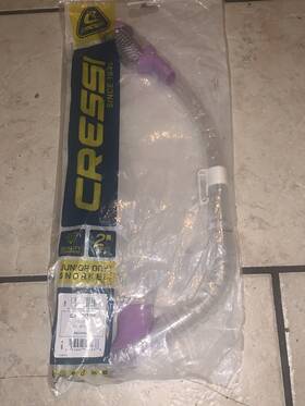Es258850 Cressi Youth Dry-top Snorkel Splash-guard And Closing Valve On Top Silicon