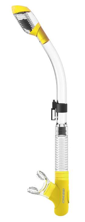 Es261001 Cressi Tao Dry Snorkel Clear/yellow