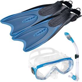 Se102041 Cressi Palau Long Adjustable Fin Laf Package Blue Medium/large Item# 30697