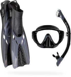 Se245572 Cressi Adventure Set Black/graphite S/m