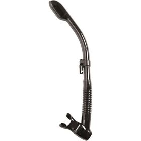 Cressi Supernova Dry Diving Snorkel With Splash Guard And Top Valve Black