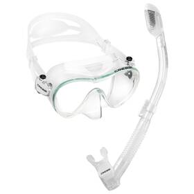 Usc281000 Cressi Used Frameless Dive Mask And Supernova Dry Snorkel Combo - Clear/clear