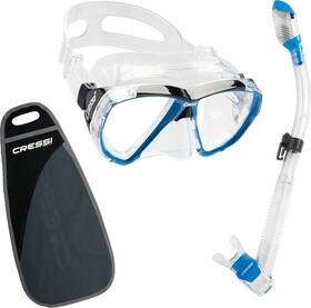 Zds260020 Cressi High Performance Snorkeling Kit - Adult Diving Mask And Snorkel Big
