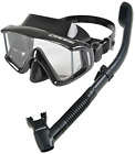 Crs3wmsc-abk-pp Cressi Panoramic Wide View Mask Dry Snorkel Set 000002595504
