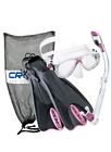 Crspsfss-pk-sm Cressi Palau Mask Fin Snorkel Set With Snorkeling 695637240167